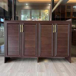 Zapatero de Aleación de Aluminio Estilo Chino para 20-35 Pares, Tipo Vertical, Impermeable para Exterior, Diseño Sencillo - Product Image 1