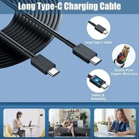 Cable de Datos USB-C a Tipo-C Cantell de 45W 5A con Carga Súper Rápida para Cámaras S25/S24/S23 y Uso con Computadora