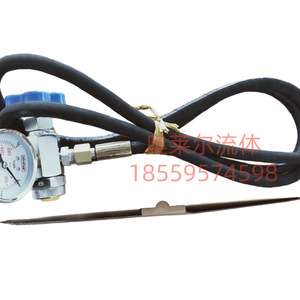 Cqj Air Inflator Single Cylinder Metal Pointer Gauge Compact Car Motorcycle Use - Product Image 4