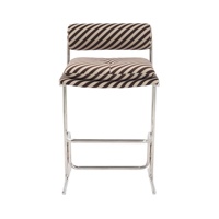 Tabouret de bar cantilever moderne et minimaliste, style Bauhaus, avec structure en acier inoxydable, pour cuisine, maison, hôtel, bar