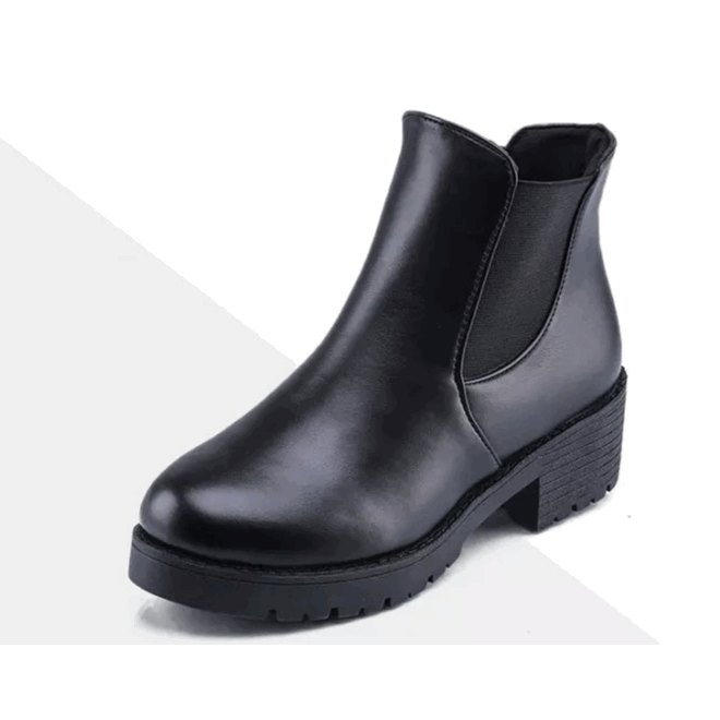 Amazon.com: Cuadra Botines de mujer en piel bovina con cristales y  cremallera, color negro : Ropa, Zapatos y Joyería