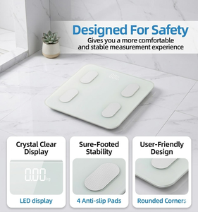 Báscula Digital Inteligente para Baño, Inalámbrica, Bluetooth, con Análisis <span class=keywords><strong>de</strong></span> <span class=keywords><strong>Grasa</strong></span> Corporal, Capacidad <span class=keywords><strong>de</strong></span> 180 kg/396 lb - Product Image 6