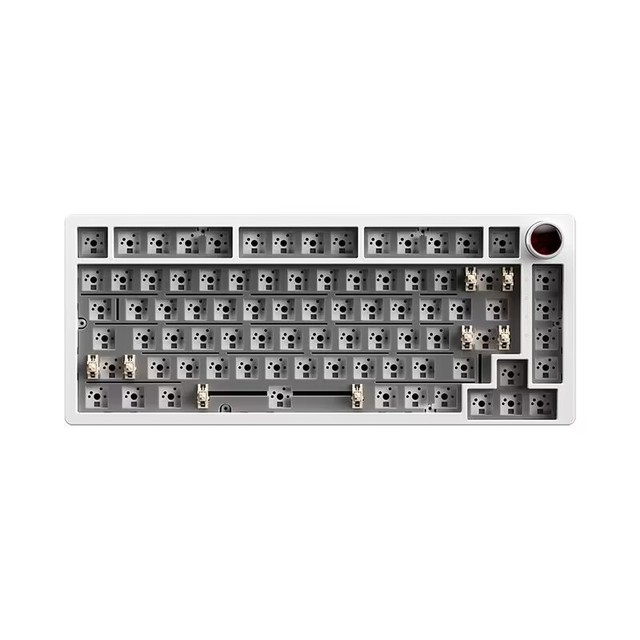 Custom RGB Backlit 82-Key Aluminum Alloy Wireless Mechanical Keyboard Kit USB for Laptop Used Projection Style