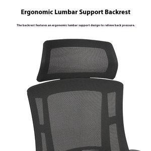 Venta directa de fábrica Precios razonables Silla de computadora de oficina de malla Respaldo alto <span class=keywords><strong>Personal</strong></span> de malla Silla de oficina ergonómica - Product Image 2