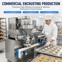 Machine automatique de formage et d'encrustation pour gâteaux de lune, maamoul, mochi, biscuits et pâtisseries fourrées au chocolat