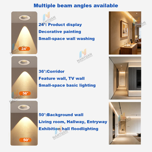 24 ° /36 ° /50 °   <span class=keywords><strong>Spot</strong></span> LED encastré anti-éblouissement, <span class=keywords><strong>étanche</strong></span> <span class=keywords><strong>IP65</strong></span>, 3 températures de couleur, dimmable, pour l'éclairage d'hôtels, de maisons et de commerces - Product Image 2