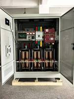 Stabilisateur de tension industriel triphasé SBW haute puissance 500 kVA avec AVR en cuivre, écran LCD, large plage de tension 380 V pour atelier