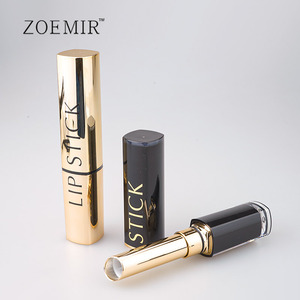 Envase de Lujo para Lápiz Labial, Color Negro Dorado, Cuadrado, 8mm de Diámetro Interior, Personalizable con Logotipo, Plástico, para Bálsamo Labial - Product Image 4