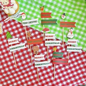 ของตกแต่งเค้กคริสต์มาสลายน้ำผึ้งและรสหวาน อะคริลิกสำหรับตกแต่งขนมในช่วงเทศกาล - Product Image 2