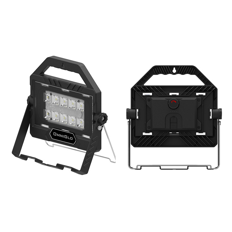 Перезаряжаемые 1200 люмен Рабочая лампа с выдвижной металлическая подставка