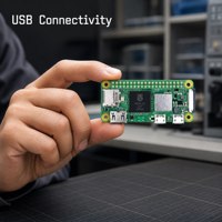 Raspberry Pi Zero 2 W Processeur Quad-core 64 bits ARM Cortex-A53 1 GHz 512 Mo SDRAM LAN sans fil ABS
