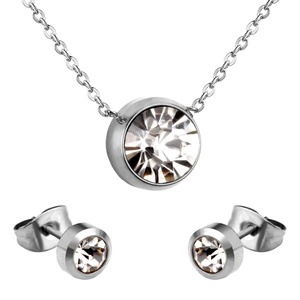 Parures de boucles d'oreilles et colliers africains pour femmes en acier inoxydable avec zircon cubique, bijoux de corps bohèmes - Product Image 5