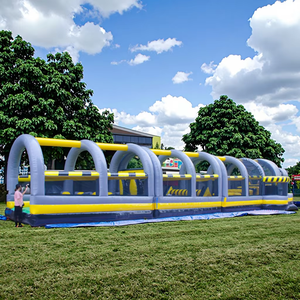 Parcours d'obstacles gonflable interactif et coloré, équipement <span class=keywords><strong>de</strong></span> jeu avec une capacité <span class=keywords><strong>de</strong></span> 500 kg, matériau PVC, taille personnalisable - Product Image 6