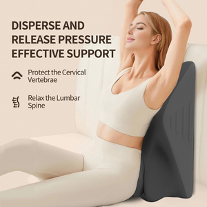 Ensemble d'<span class=keywords><strong>oreillers</strong></span> orthopédiques en mousse à mémoire <span class=keywords><strong>de</strong></span> <span class=keywords><strong>forme</strong></span> pour le soutien du dos et le soulagement <span class=keywords><strong>de</strong></span> la douleur, système d'élévation des jambes réglable, utilisation relaxante en avion et au lit - Product Image 6