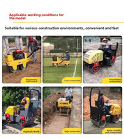 Compacteur à rouleaux portatif CE EPA facile à utiliser