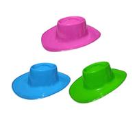 Commercio all'ingrosso della fabbrica materiale in PVC Hip Hop Pop Show Jazz incandescente cappelli da Cowboy adulti Led luci per feste