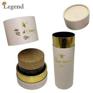 Envase de Vidrio para <span class=keywords><strong>Miel</strong></span> con Logotipo Personalizado, Acabado Mate, 250g 500g 1000g 380ml 500ml, Caja Redonda de Lujo para <span class=keywords><strong>Miel</strong></span> - Product Image 2