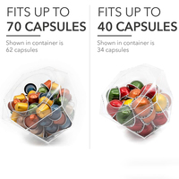 Support de capsule en plexiglas compatible avec les capsules Nespresso Vertuoline K Cups Dolce Gusto