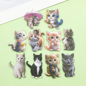 จี้แมวการ์ตูนอะคริลิครูปทรงไม่สม่ำเสมออุปกรณ์เครื่องประดับ DIY สำหรับงานฝีมือสร้างสรรค์ - Product Image 5