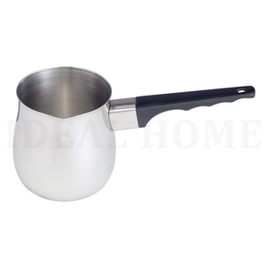Bas prix de haute qualité de luxe turc chauffe-café en acier inoxydable chauffe-café avec poignée en silicone noir - Product Image 1