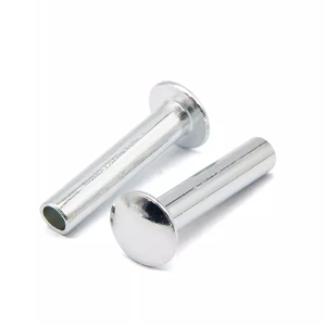Fabrication GB873 Rivet demi-creux en acier au carbone zingué M2.5 X 3mm 5mm Rivet semi-tubulaire industriel à tête bombée - Product Image 3