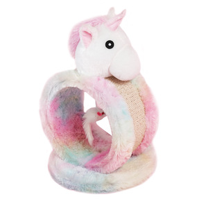 Unicorn Cat <b>Bed</b> Round Faux Fur Non Shedding Pet <b>Bed</b> For Cats - Product Image 5