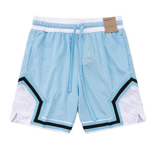 Горячая новинка 2025: Американские уличные шорты из сетки для мужчин, дышащие, быстросохнущие, для баскетбола - Product Image 1