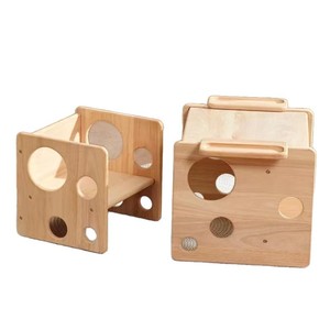 Ensemble table et chaises en bois pour enfants, transfrontalier, Montejunli, ensemble table et chaise de sevrage pour bébé, ensemble table et chaise en bois pour bébé - Product Image 5