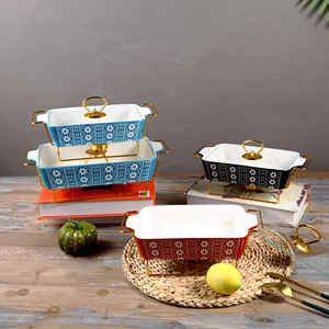 Juego de Moldes para Hornear de Cerámica Antiadherentes, Seguros para <span class=keywords><strong>Horno</strong></span>, con Logotipo Personalizado para Restaurante Nórdico - Product Image 4