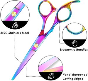 Ciseaux de coiffure professionnels 5,5'' en acier inoxydable, ciseaux à effiler pour salon de coiffure - Product Image 3