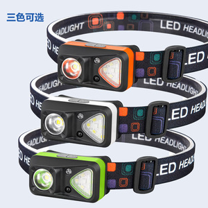 <b>Led</b> Headlight Rechargeable <b>Led</b> Headlamp With Red <b>Light</b> For Night <b>Running</b> Fishing Outdoor Use Black Green Orange - Product Image 2