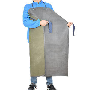 Tablier en toile de caoutchouc de taille industrielle, résistant à l'huile, aux acides et aux alcalis, imperméable, résistant à l'usure, vêtement de sécurité - Product Image 1