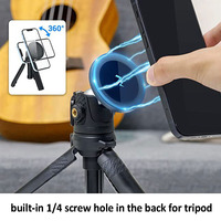 Soporte Magnético para Teléfono con Imán Potente de 8mm de Grosor, para Trípode, Transmisiones en Vivo y Uso Móvil
