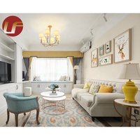 5 Star Luxury Customized Hotel Furniture White Sofa Living Room Set Beautiful Living Room Design