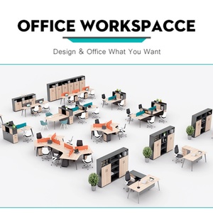Modern Home Office <b>Workstation</b> <b>Desk</b> Open Table Screen Partition Furniture Factory Manufacturer's Office Furniture for Employees - Product Image 5