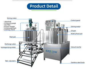 CYJX Price Of Sachet Water Machine In Nigeria Filling Machine Bottle Capping Conical Bottom Mixing Tank