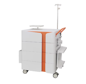 Nieuwe design koudgewalst stalen ziekenhuis instrumentenkar met vier laden en een draagvermogen van 50 lb voor spoedeisende behandelingen - Product Image 1