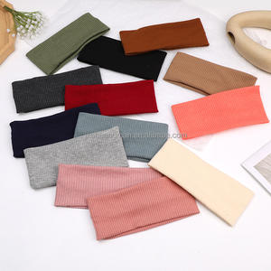 Diadema de punto transpirable con hilo de algodón deportivo para correr y yoga para mujer - Product Image 1