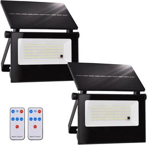 Projecteurs de sécurité solaires LED étanches à détecteur de mouvement, 6500K, pour extérieur, jardin, patio, cour, camping - Product Image 1