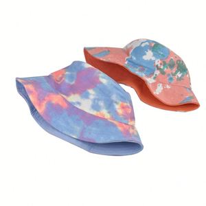 Azov-xr Casquette bob tie-dye colorée, style Hip Hop, avec motif de pêche télescopique et de plaque en porcelaine blanche, pour un look épuré - Product Image 2