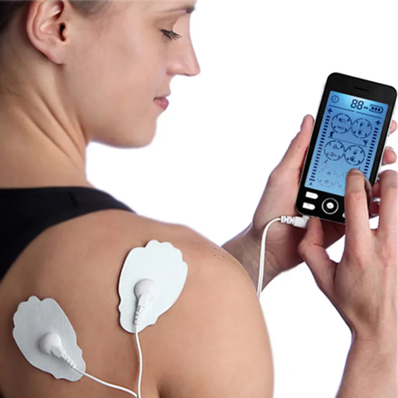 الكهربائية الجسم آلة تدليك الرقمية الوخز بالإبر عشرات ems جهاز مع القطب سادة العضلات مشجعا العلاجية العلاج