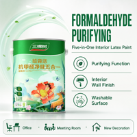 Peinture intérieure au latex purifiant le formaldéhyde Three Trees pour les murs des bureaux, des couloirs et des espaces de travail, lavable, qualité A+