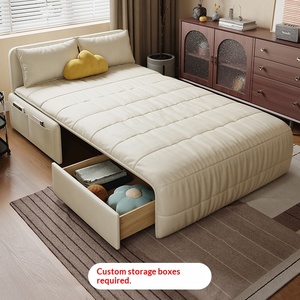 Modern Electric Remote Control <b>Sofa</b> Bed Latest Automatic <b>Folding</b> Couch Foldable Metal for Living Room - Product Image 5