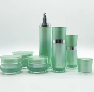 Botol pompa pengap mewah kosmetik akrilik buram 30ml 50ml botol kosmetik akrilik tanpa udara