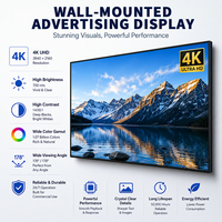 Layar Sentuh Sistem Android 24/27/32 Inci, LCD Display Iklan Dinding, Digital Signage, Layar Iklan Kecil