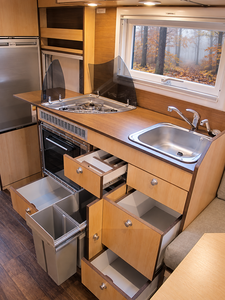 Full Cabinet Honeycomb Aluminum Zero Formaldehyde Fire Resistant Compact Custom Camper <b>Van</b> Conversion - Product Image 1