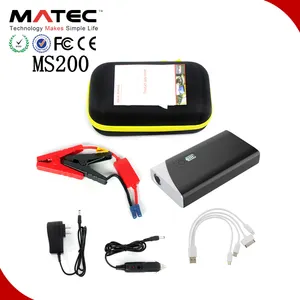 MATEC Kabel Jumper Baterai Mobil, Bank Daya Multifungsi 12V, Kabel Jumper Baterai Jump Starter, Booster, 16800Mah, untuk Mobil Diesel dan Bensin