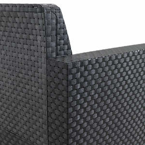 Set di mobili da giardino in plastica riciclata Belize Contemporary, divano a tre posti, due poltrone e tavolino da caffè. - Product Image 6