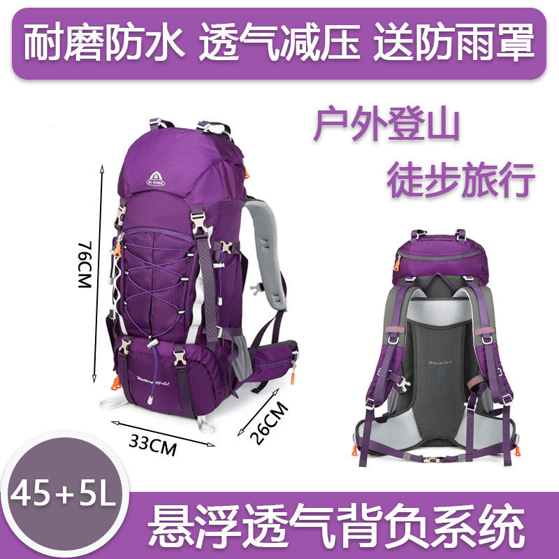 Système de portage Violet avec housse de pluie - 50L