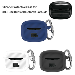 Étui pour écouteurs <span class=keywords><strong>Bluetooth</strong></span> <span class=keywords><strong>JBL</strong></span> Tune Buds 2, en silicone, à rayures diagonales colorées, antichoc, nouveau modèle 2025 - Product Image 1
